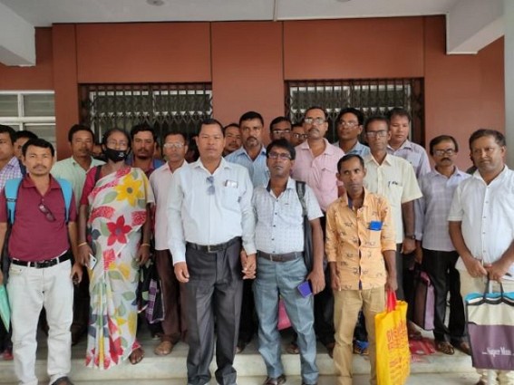 SSA Teachers, Non-Teaching Staff met Project Director with Various Demands : No Regularization as per BJP’s Vision Document frustrated SSA Teachers after 4.5 Years